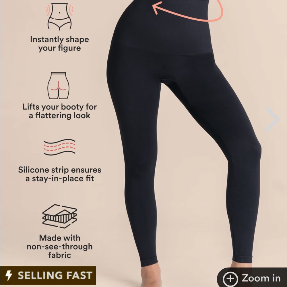 Shapermint Essentials High-Waisted Shaping Leggin… - image 1